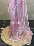 ORGANZA HAND EMBROIDERY SAREE