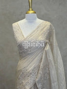 ORGANZA HAND EMBROIDERY SAREE
