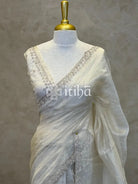 ORGANZA HAND EMBROIDERY SAREE