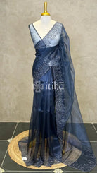 ORGANZA HAND EMBROIDERY SAREE
