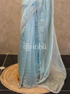 ORGANZA HAND EMBROIDERY SAREE