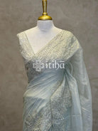 ORGANZA HAND EMBROIDERY SAREE
