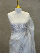 ORGANZA HAND EMBROIDERY SAREE
