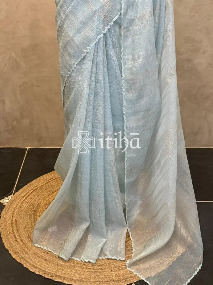 ORGANZA HAND EMBROIDERY SAREE
