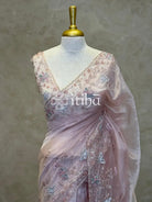 ORGANZA HAND EMBROIDERY SAREE