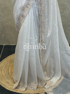 ORGANZA HAND EMBROIDERY SAREE