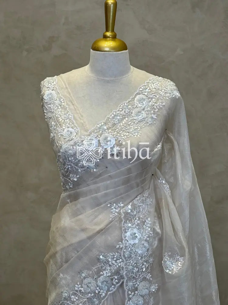 ORGANZA HANDWORK SAREE