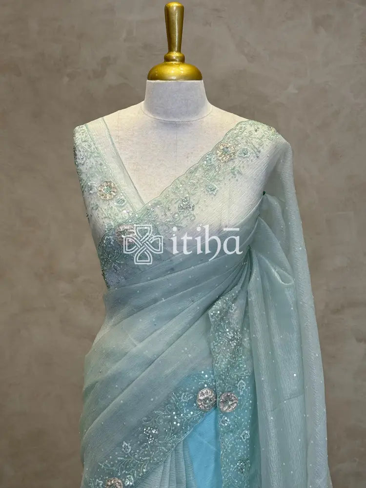 ORGANZA HANDWORK SAREE
