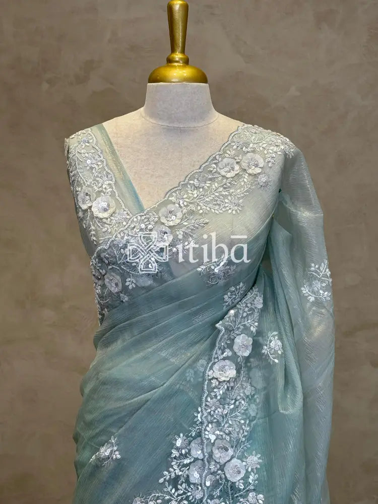 ORGANZA HANDWORK SAREE