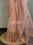 ORGANZA HANDWORKED EMBROIDERY SAREE