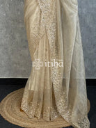 ORGANZA HANDWORKED EMBROIDERY SAREE