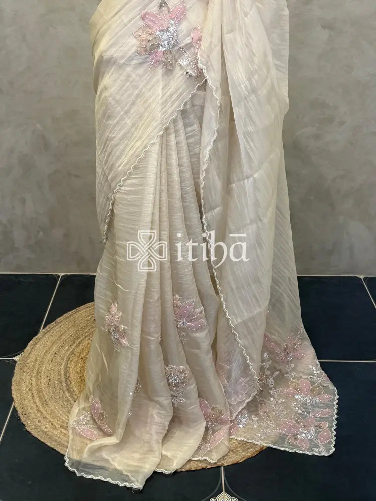 ORGANZA HANDWORKED SAREE