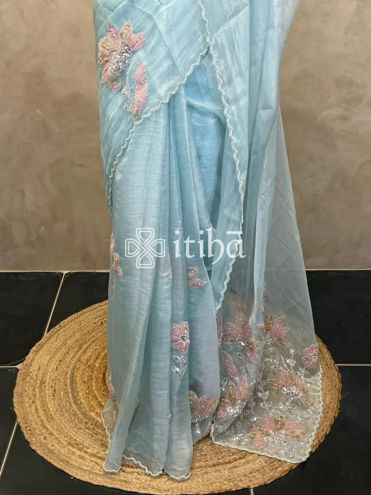 ORGANZA HANDWORKED SAREE