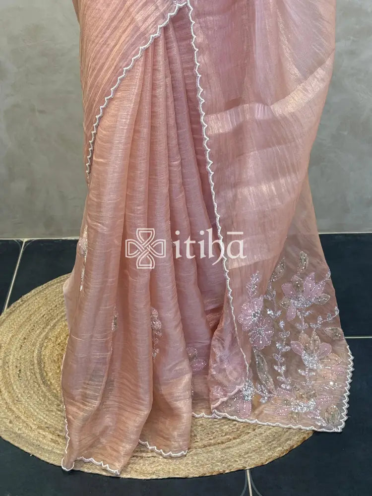 ORGANZA HANDWORKED SAREE