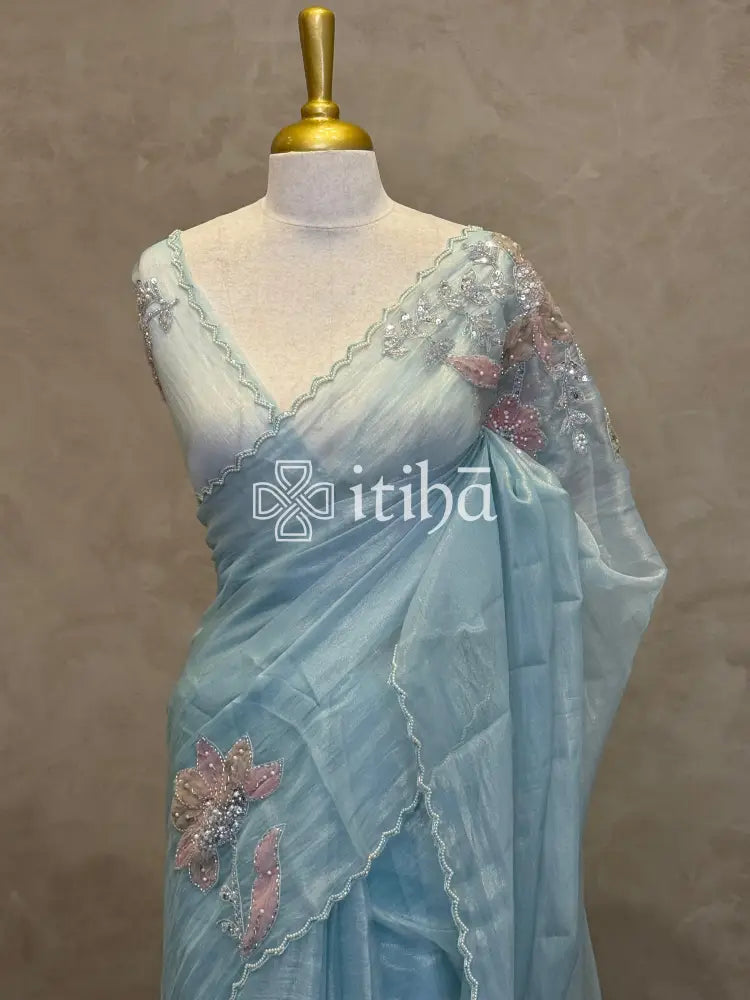 ORGANZA HANDWORKED SAREE