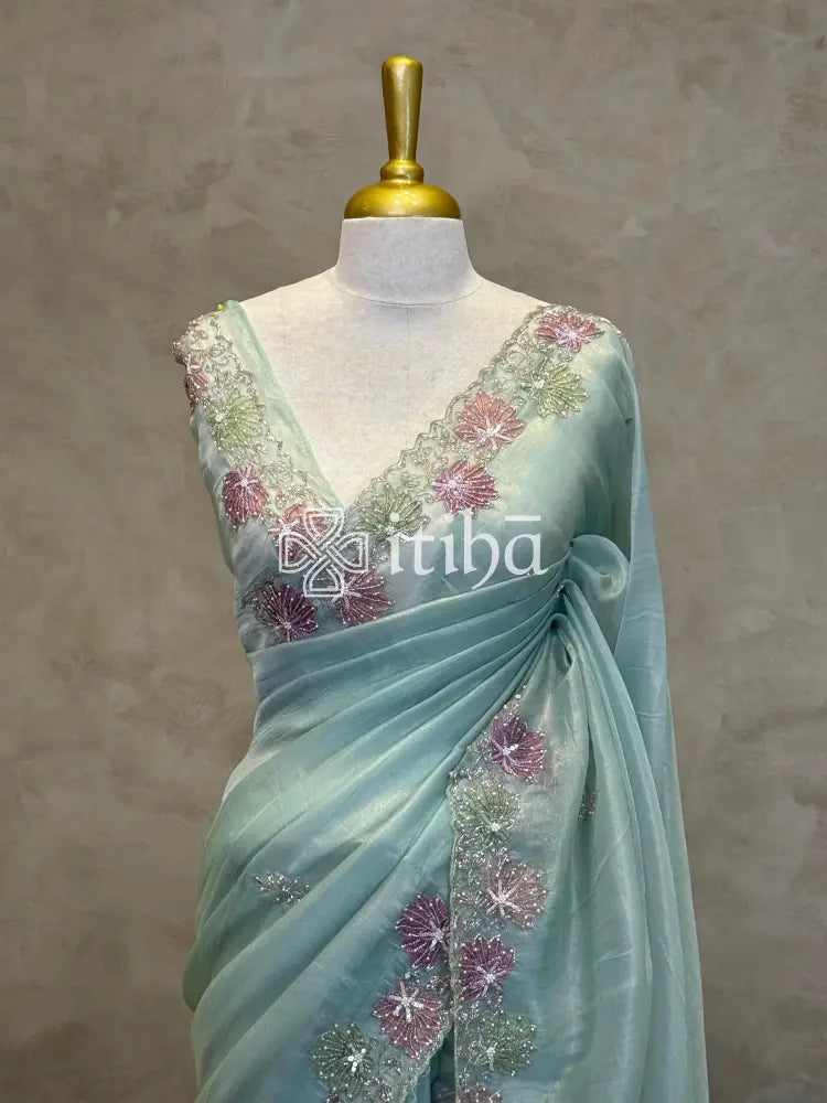 ORGANZA HANDWORKED SAREE