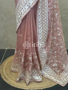 ORGANZA PARSI EMBROIDERY SAREE