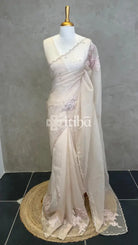 ORGANZA TURKISH APPLIQUE DESIGNER SAREE