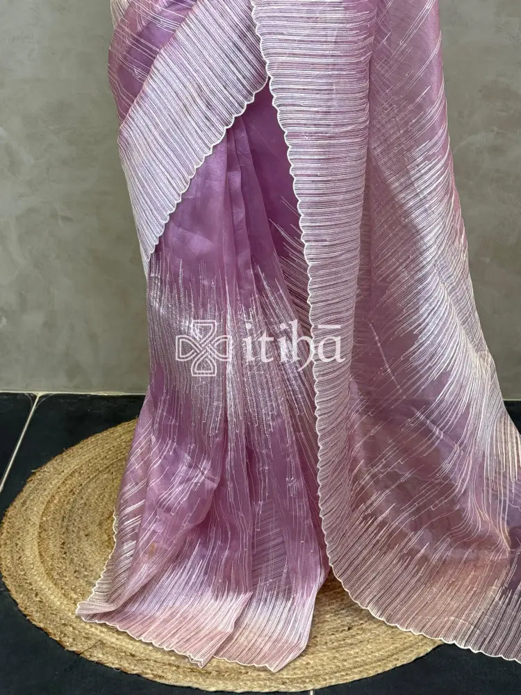 ORGANZA TURKISH APPLIQUE DESIGNER SAREE
