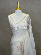 ORGANZA TURKISH APPLIQUE DESIGNER SAREE