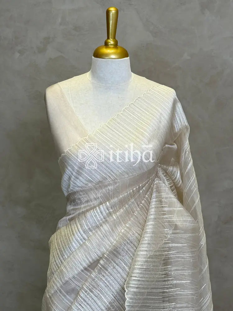 ORGANZA TURKISH APPLIQUE DESIGNER SAREE