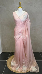 ORGANZA TURKISH APPLIQUE DESIGNER SAREE