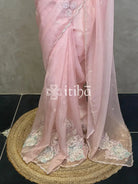 ORGANZA TURKISH APPLIQUE DESIGNER SAREE