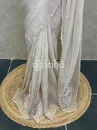 ORGANZA TURKISH APPLIQUE DESIGNER SAREE