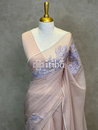 ORGANZA TURKISH APPLIQUE DESIGNER SAREE
