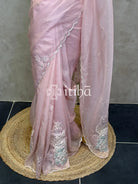 ORGANZA TURKISH APPLIQUE DESIGNER SAREE