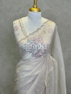 ORGANZA TURKISH APPLIQUE DESIGNER SAREE