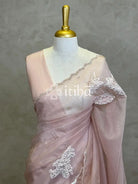 ORGANZA TURKISH APPLIQUE DESIGNER SAREE