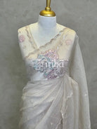 ORGANZA TURKISH APPLIQUE DESIGNER SAREE