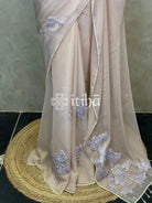 ORGANZA TURKISH APPLIQUE DESIGNER SAREE