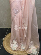 ORGANZA TURKISH APPLIQUE DESIGNER SAREE