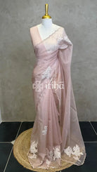 ORGANZA TURKISH APPLIQUE DESIGNER SAREE