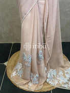 ORGANZA TURKISH APPLIQUE DESIGNER SAREE