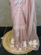 ORGANZA TURKISH APPLIQUE DESIGNER SAREE