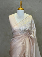 ORGANZA TURKISH APPLIQUE DESIGNER SAREE