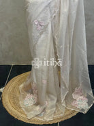ORGANZA TURKISH APPLIQUE DESIGNER SAREE