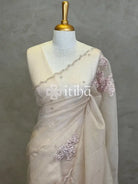 ORGANZA TURKISH APPLIQUE DESIGNER SAREE