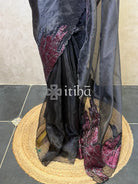 ORGANZA TURKISH APPLIQUE DESIGNER SAREE