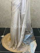 ORGANZA TURKISH APPLIQUE EMBROIDERY SAREE