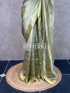 ORGANZA ZARI CHECKS SATIN BORDER BANARASI SAREE