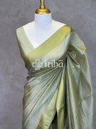 ORGANZA ZARI CHECKS SATIN BORDER BANARASI SAREE