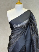 ORGANZA ZARI CHECKS SATIN BORDER BANARASI SAREE
