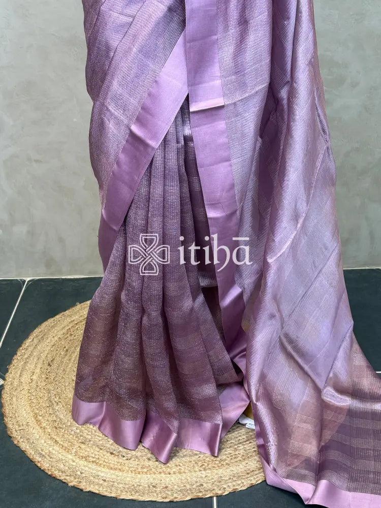 ORGANZA ZARI CHECKS SATIN BORDER BANARASI SAREE