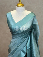 ORGANZA ZARI CHECKS SATIN BORDER BANARASI SAREE