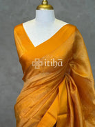 ORGANZA ZARI CHECKS SATIN BORDER BANARASI SAREE