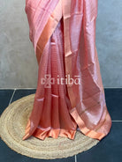 ORGANZA ZARI CHECKS SATIN BORDER BANARASI SAREE